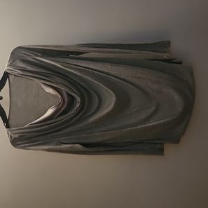 Rayon lightweight blouse with a silver lining